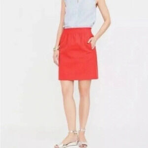 J. Crew Sidewalk Coral Skirt With Pockets 4